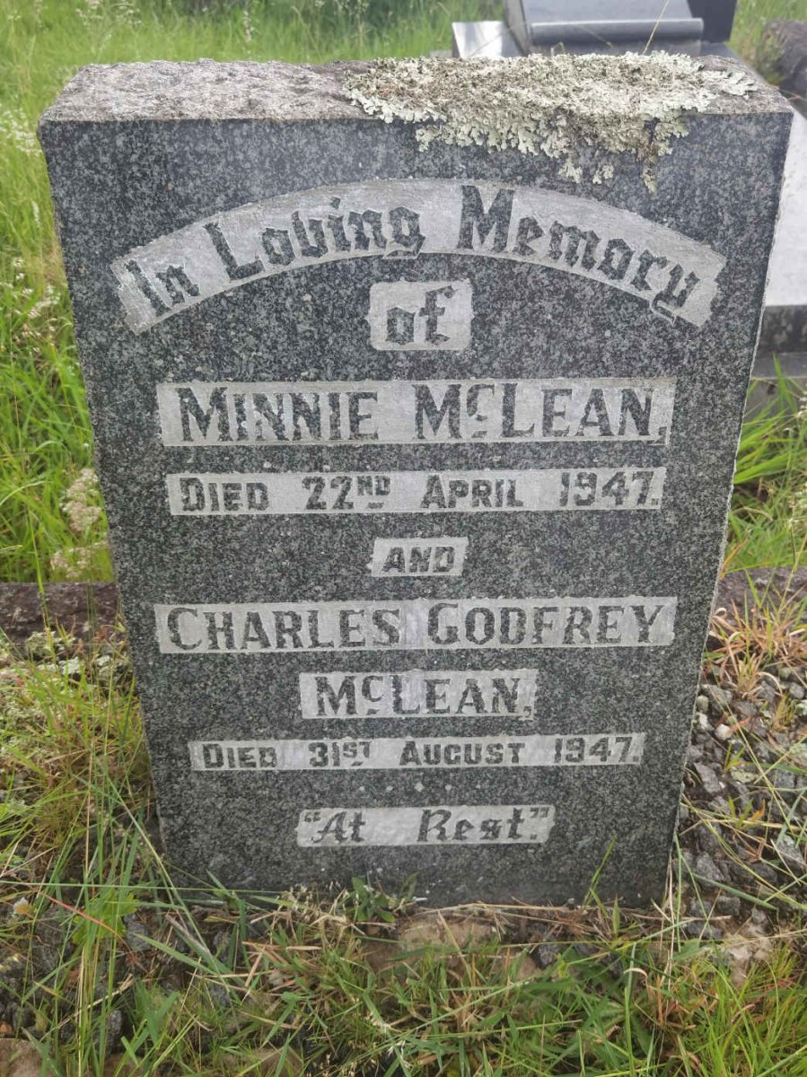 MCLEAN Charles Godfrey -1947 & Minnie -1947