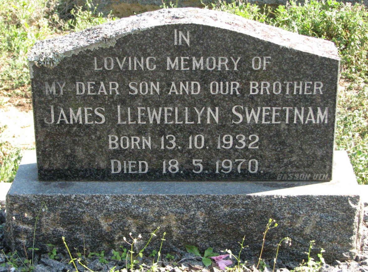 SWEETNAM James Llewellyn 1932-1970