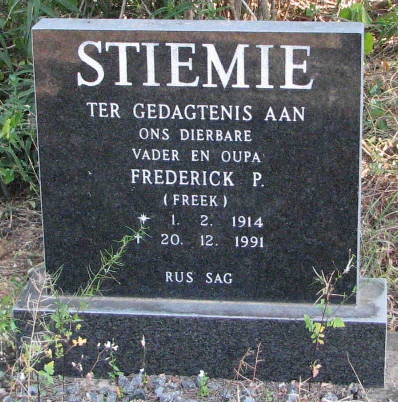 STIEMIE Frederick P. 1914-1991
