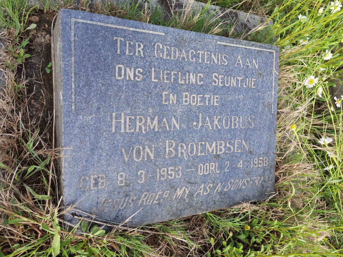 BROEMBSEN Herman Jakobus, von 1953-1958