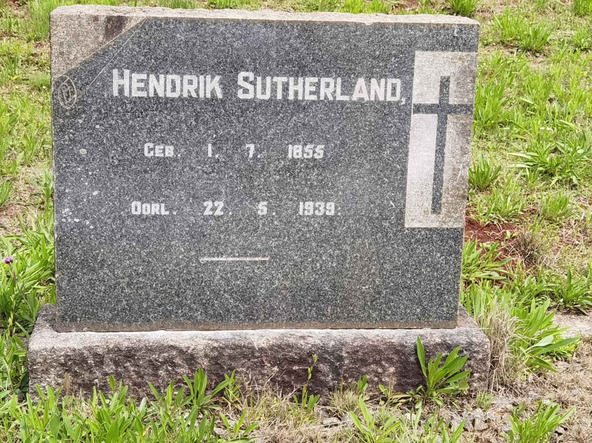 SUTHERLAND Hendrik 1855-1939