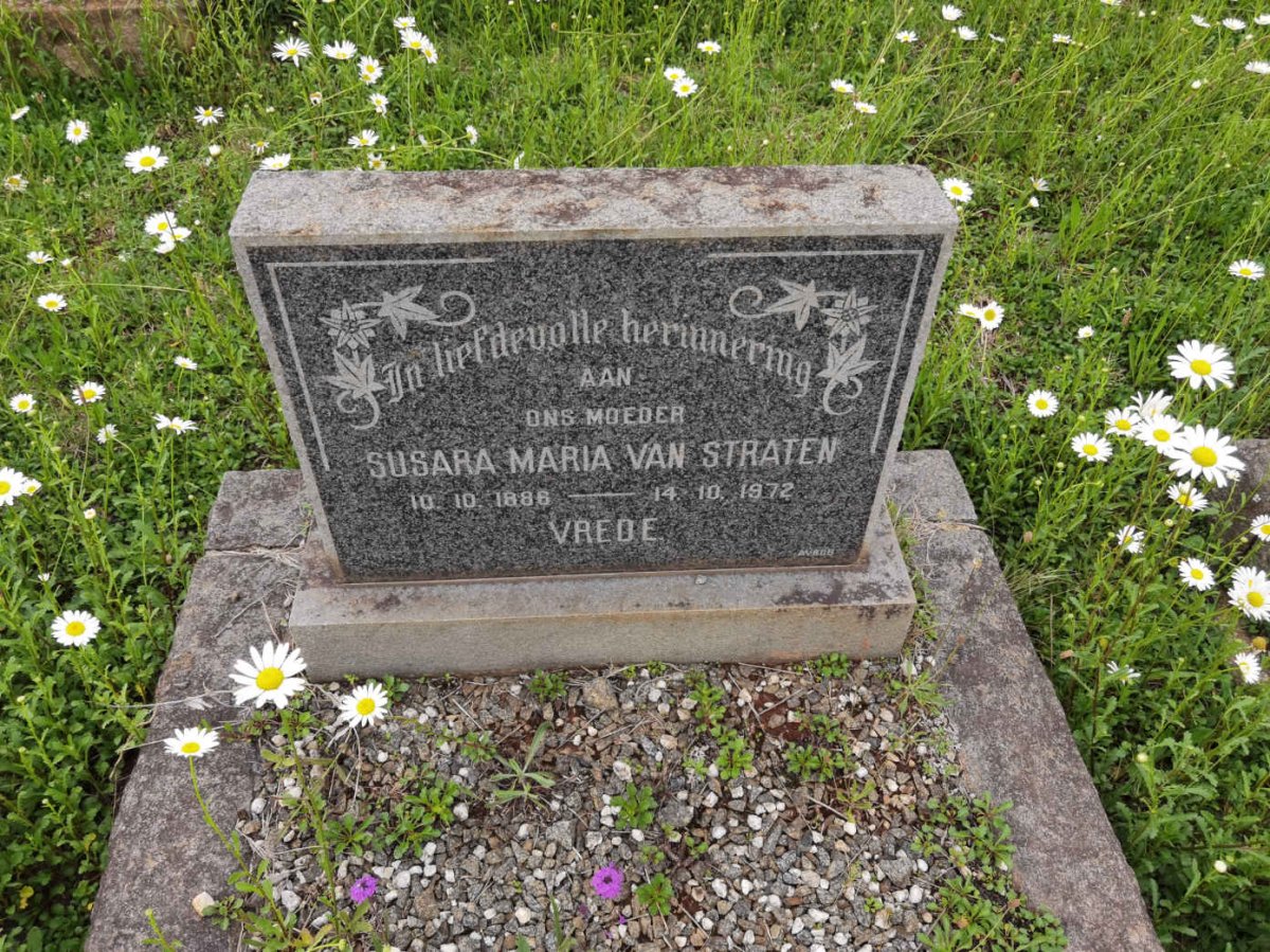 STRATEN Susara Maria, van 1886-1972