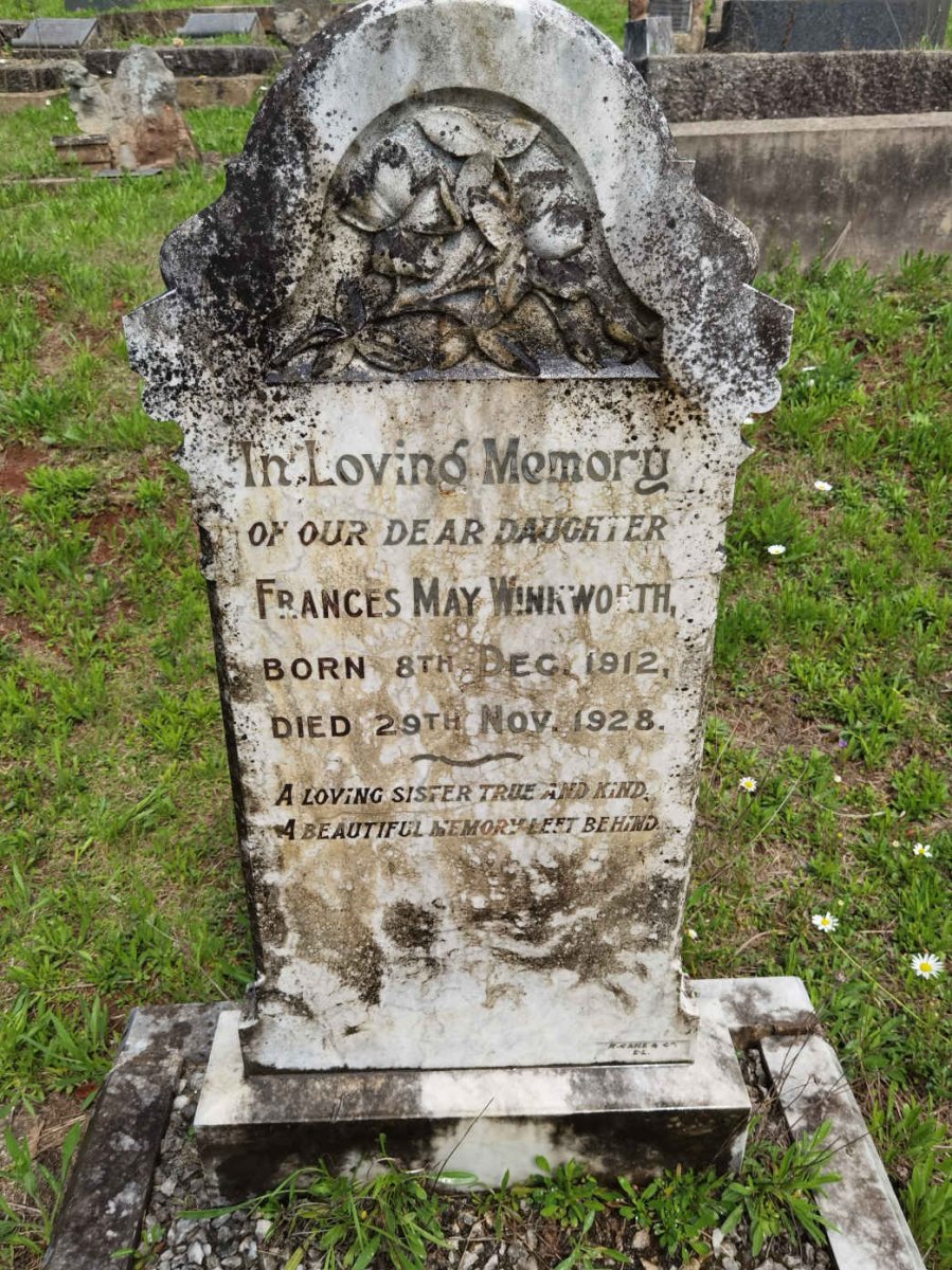 WINKWORTH Frances May 1912-1928