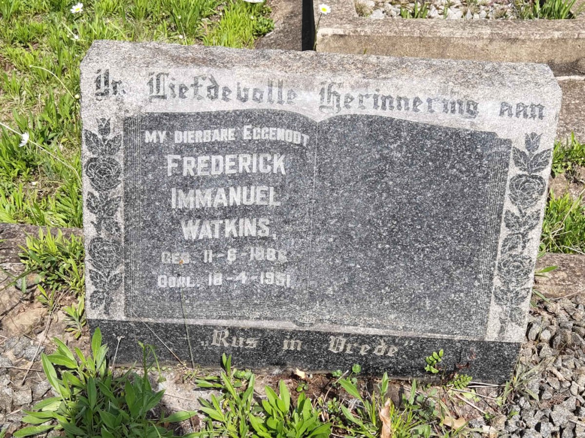 WATKINS Frederick Immanuel 1886-1951