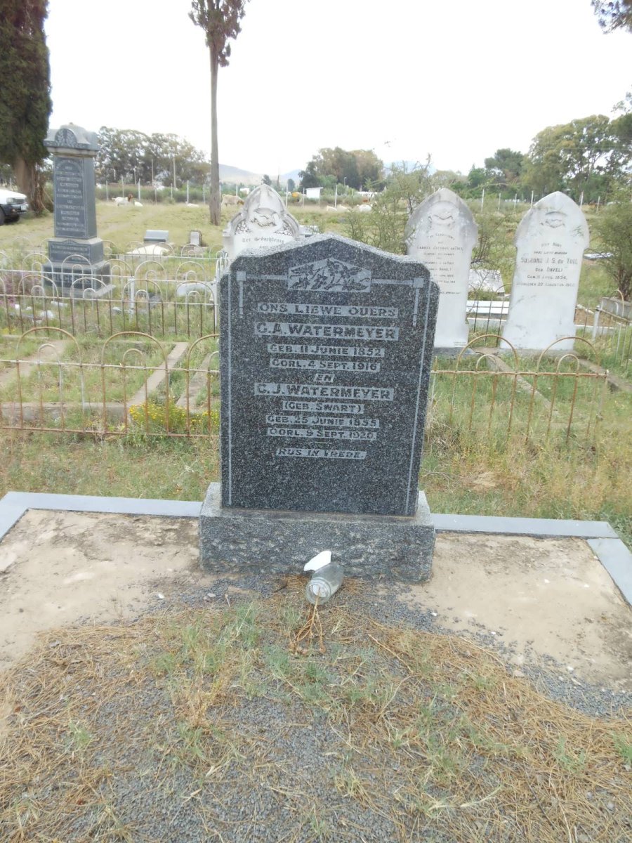 WATERMEYER G.A. 1852-1916 &amp; C.J. SWART 1855-1920