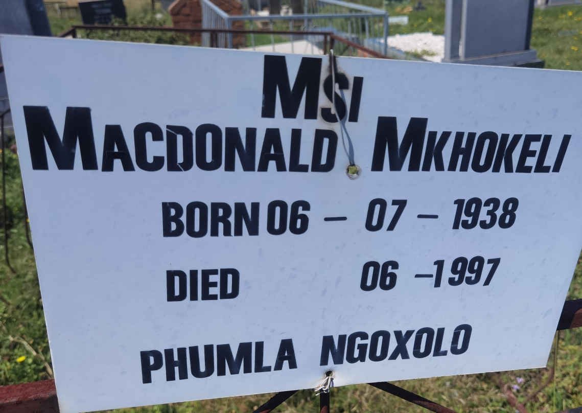 MSI MacDonald Mkhokeli 1938-1997