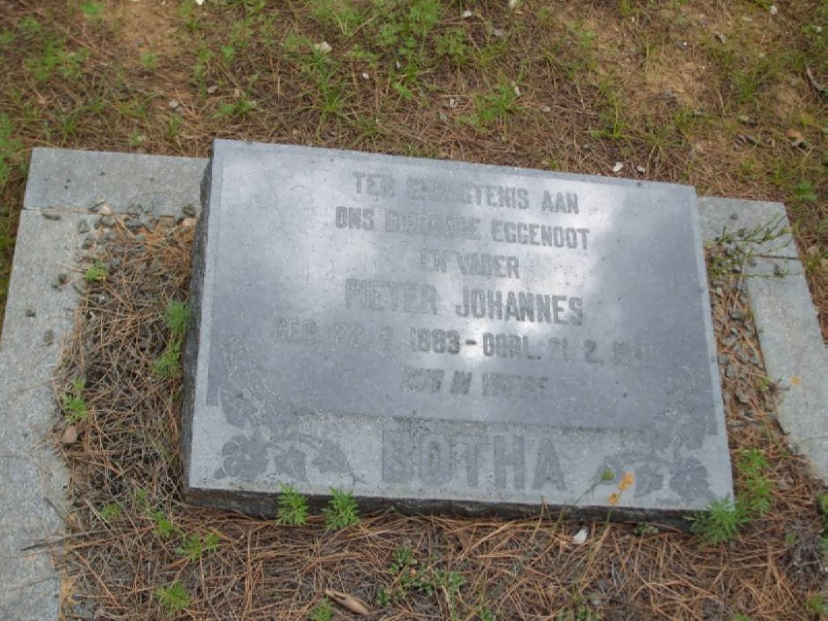 BOTHA Pieter Johannes 1883-194?