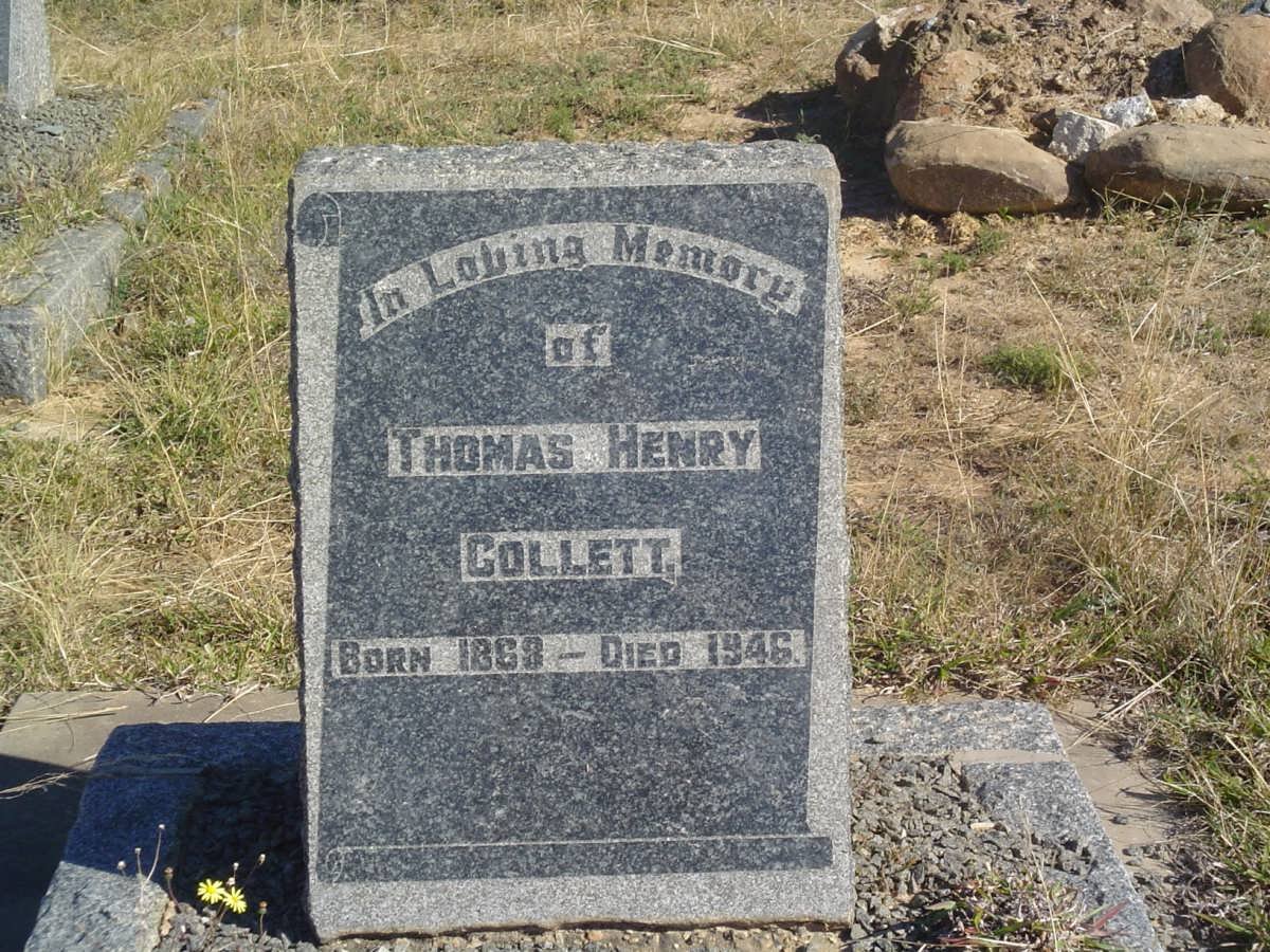 COLLETT Thomas Henry 1868-1946