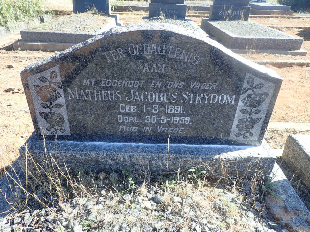 STRYDOM Matheus Jacobus 1891-1959