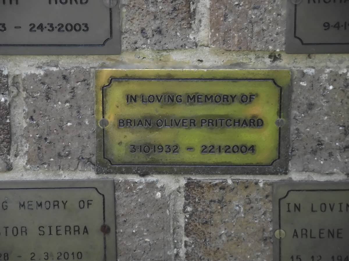 PRITCHARD Brian Oliver 1932-2004