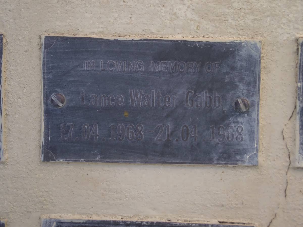 GABB Lance Walter 1968-1968