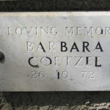 COETZEE Barbara -1972
