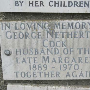 COCK George Netherton 1889-1970
