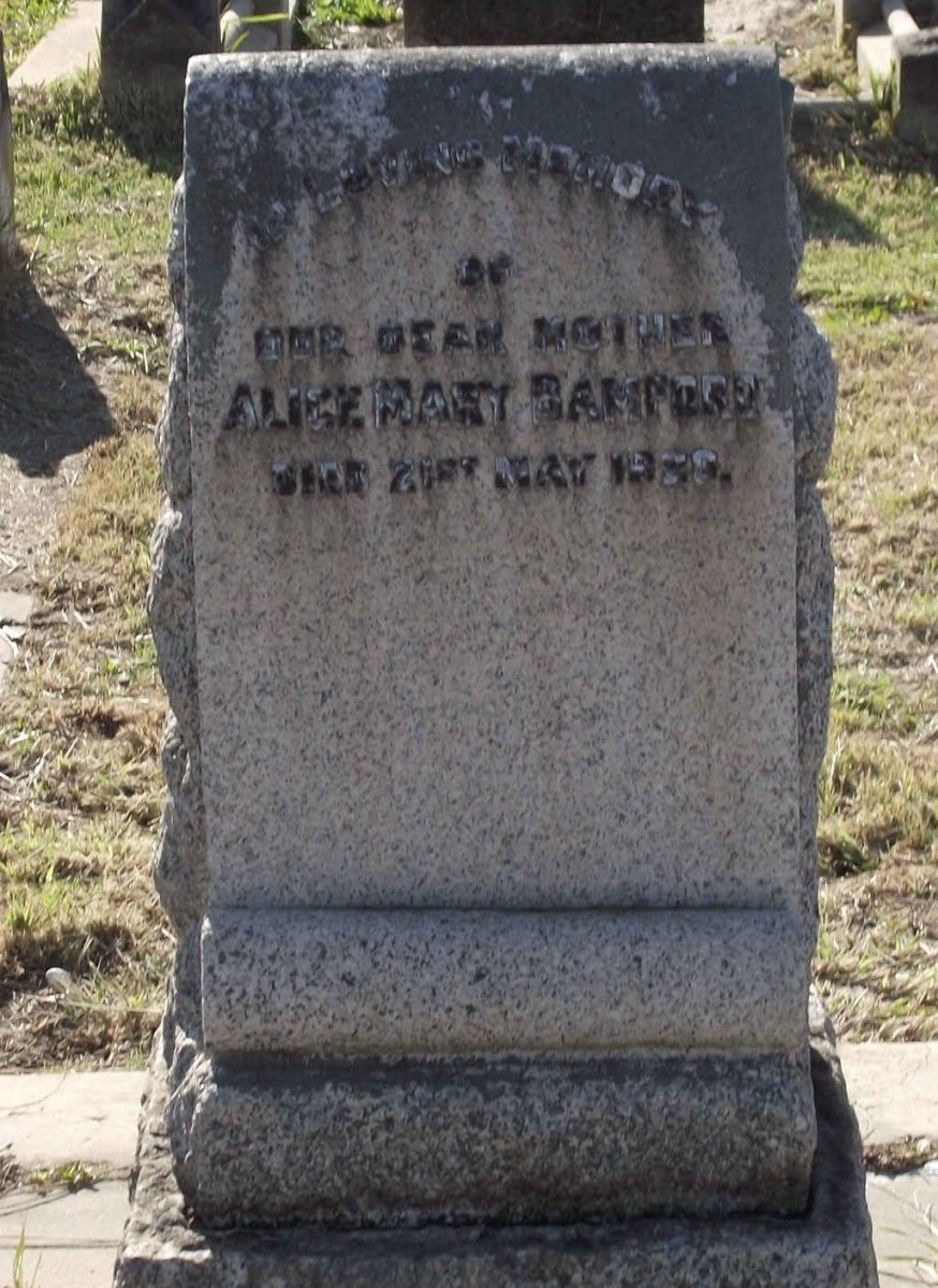 BAMFORD Alice Mary -1920