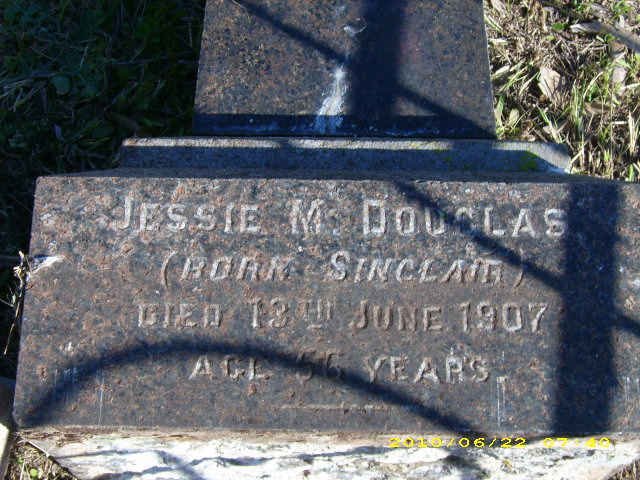 DOUGLAS Jessie M. nee SINCLAIR -1907