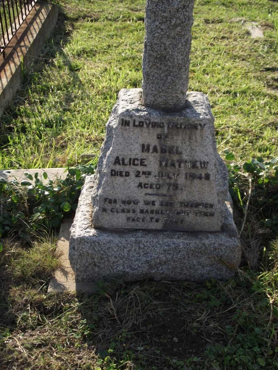 MATHEW Mabel Alice -1948