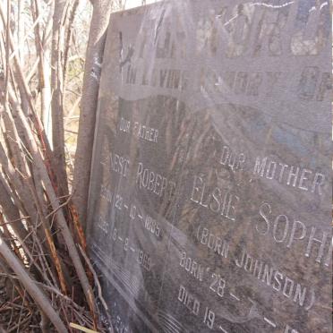 FORWORD Ernest Robert 1885-1969 &amp; Elsie Sophia JOHNSON 1890-1965