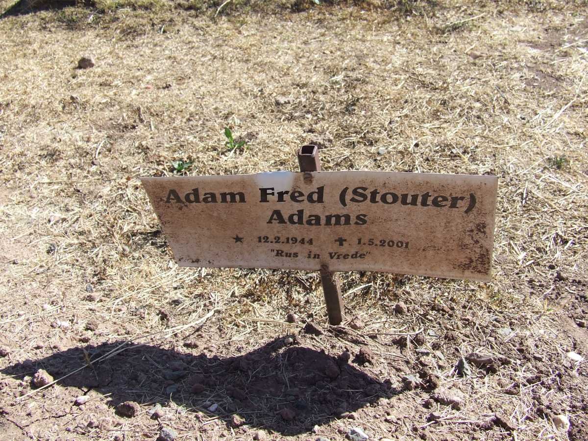 ADAMS Adam Fred 1944-2001