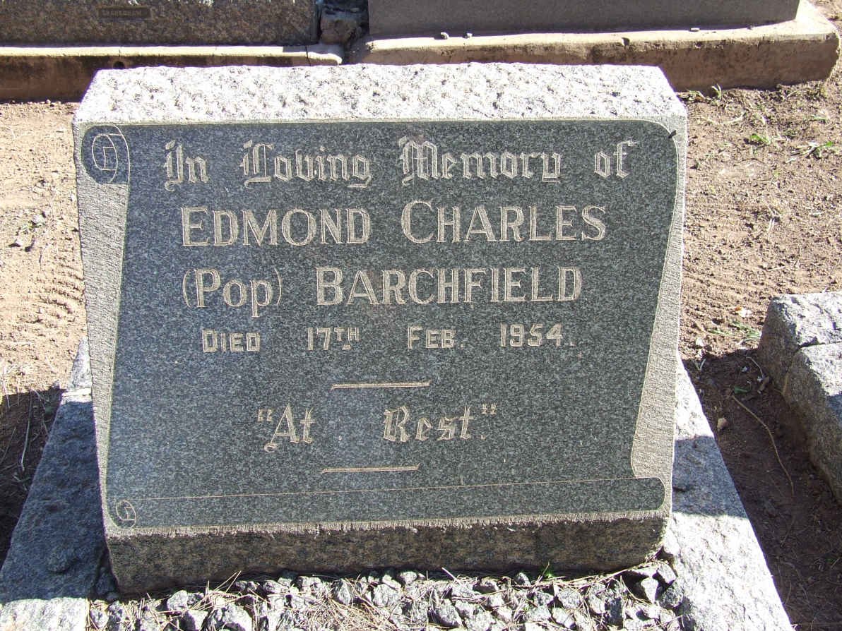 BARCHFIELD Edmond Charles -1954