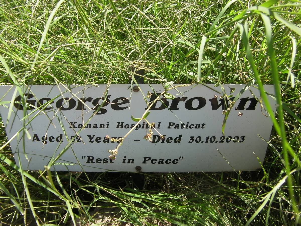 BROWN George -2003