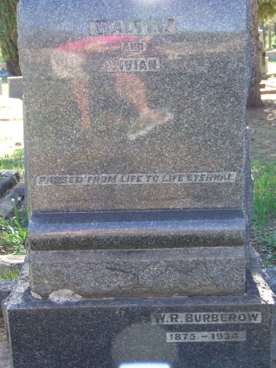 BURBEROW W.R. 1875-1934