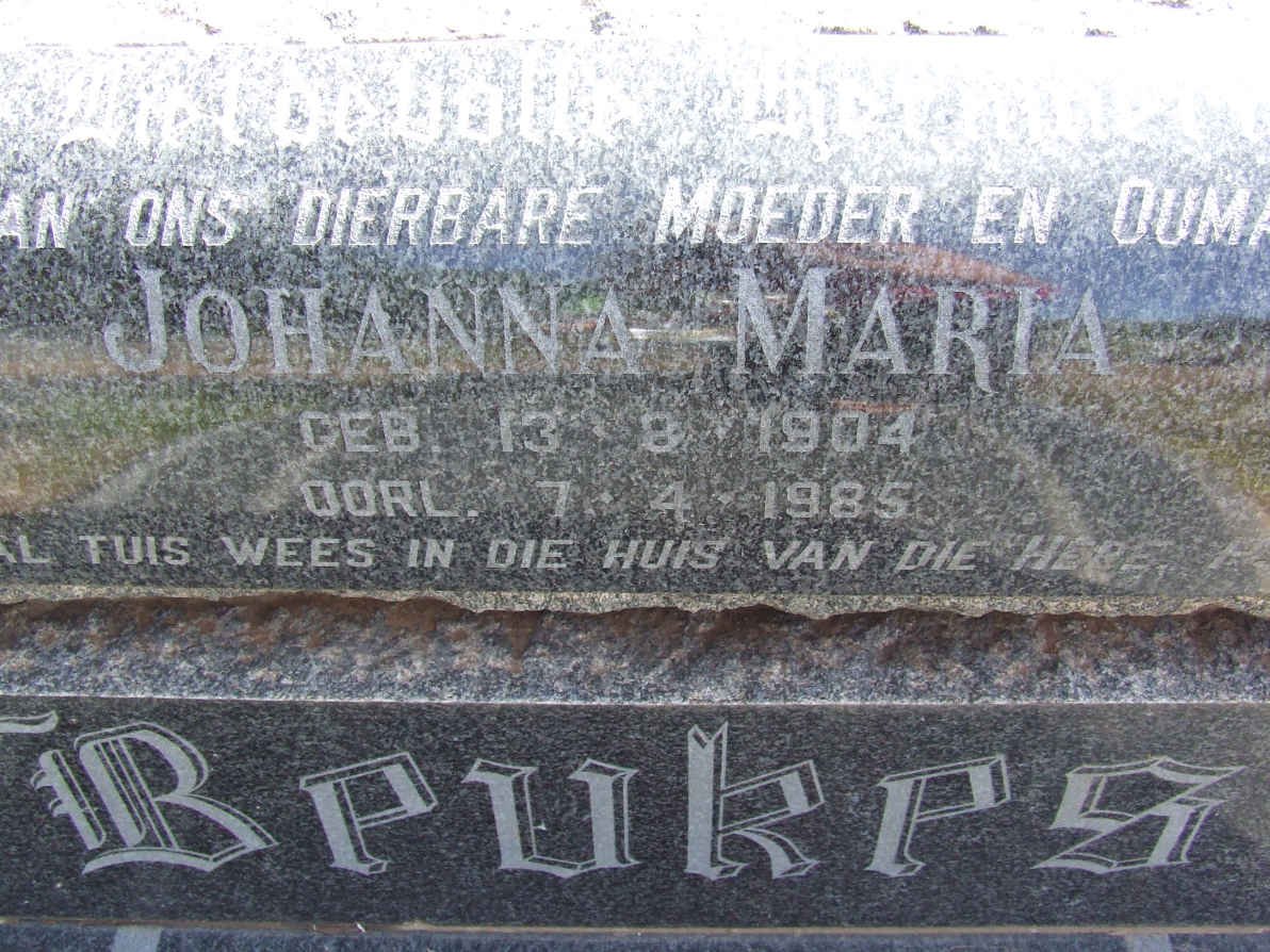 BEUKES Johanna Maria 1904-1985