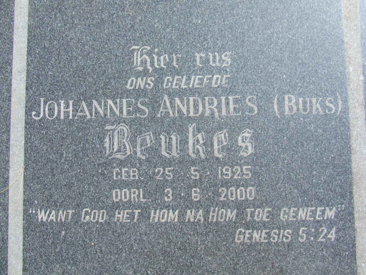 BEUKES Johannes Andries 1925-2000