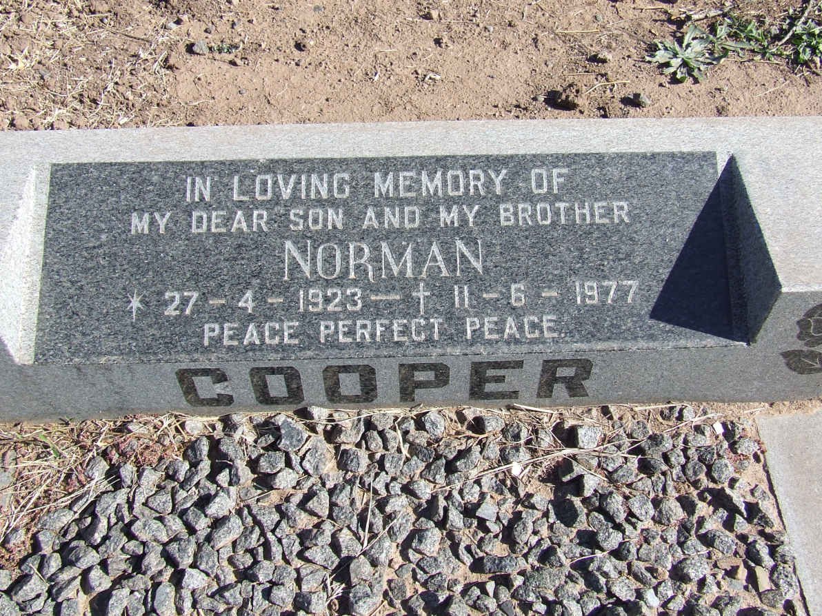 COOPER Norman 1923-1977