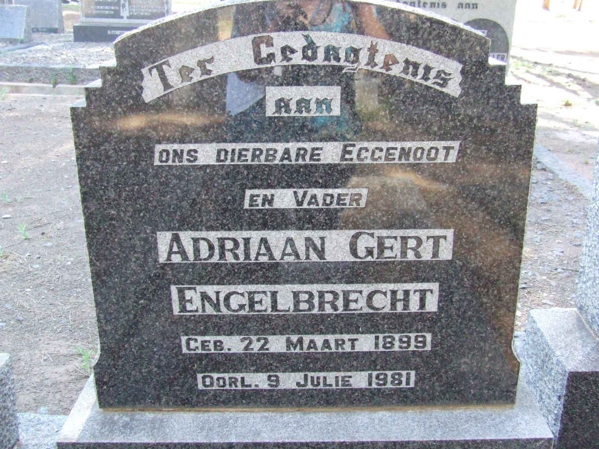 ENGELBRECHT Adriaan Gert 1899-1981