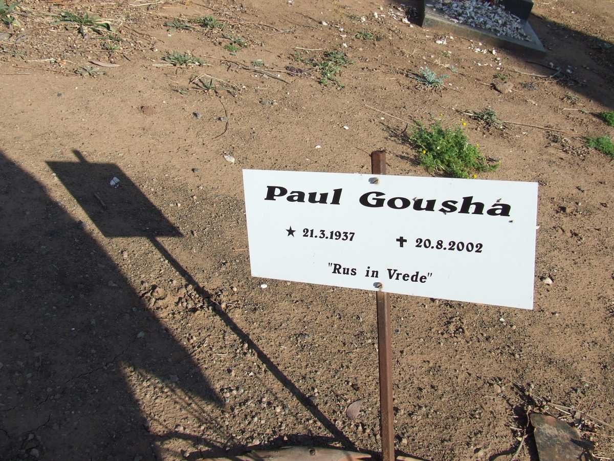 GOUSHA Paul 1937-2002