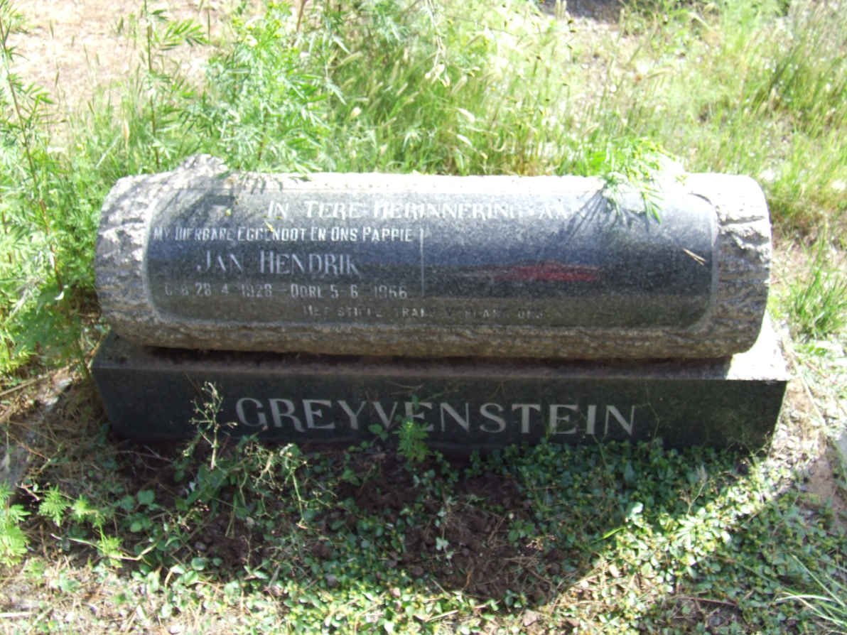 GREYVENSTEIN Jan Hendrik 1928-1966