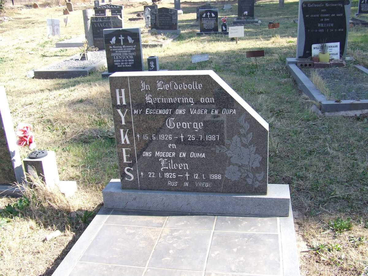 HYKES George 1926-1987 &amp; Eileen 1925-1988