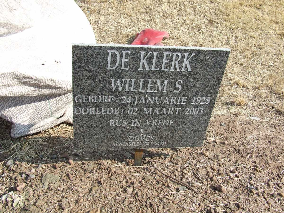KLERK Willem S., de 1928-2003