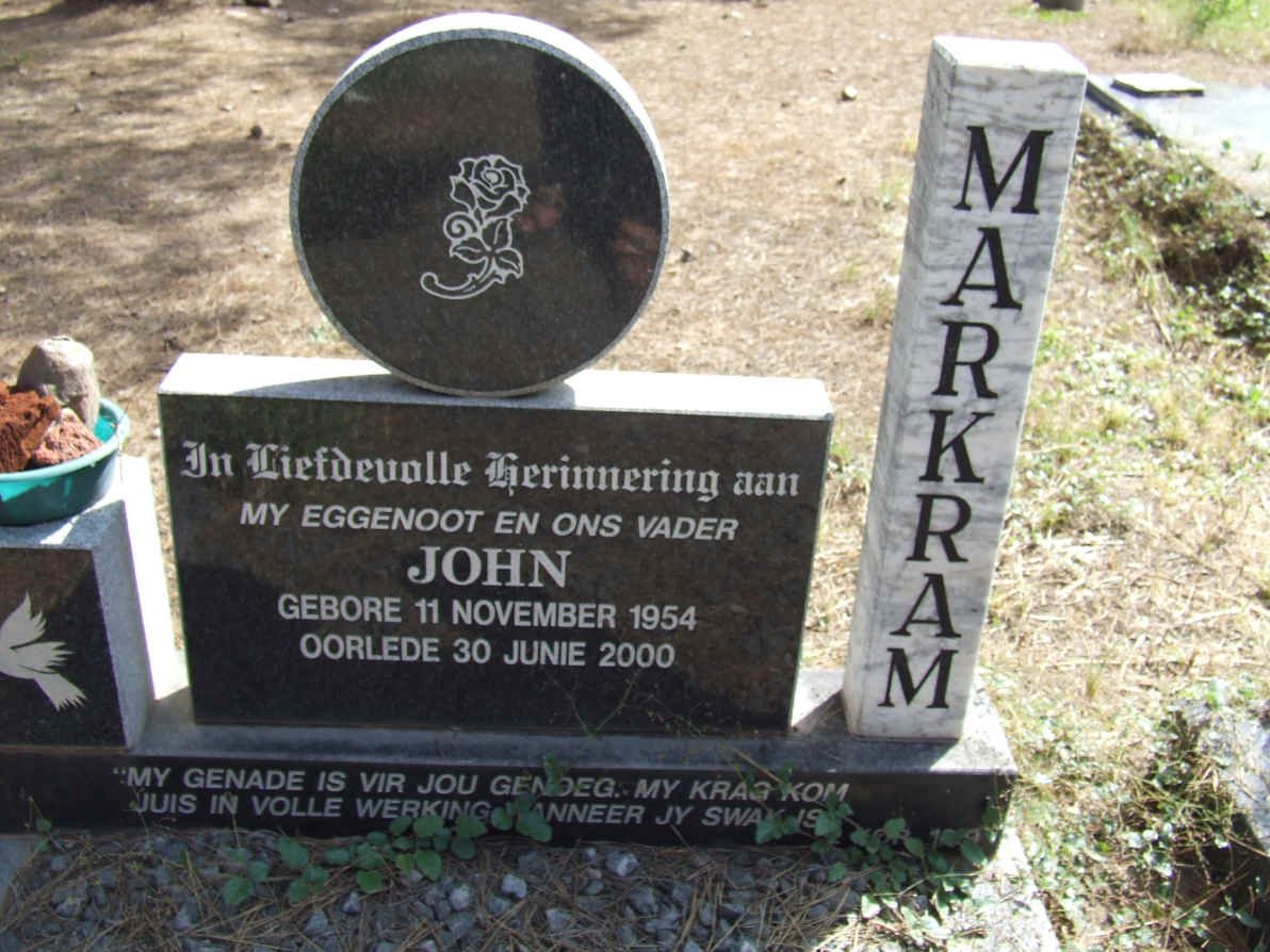 MARKRAM John 1954-2000