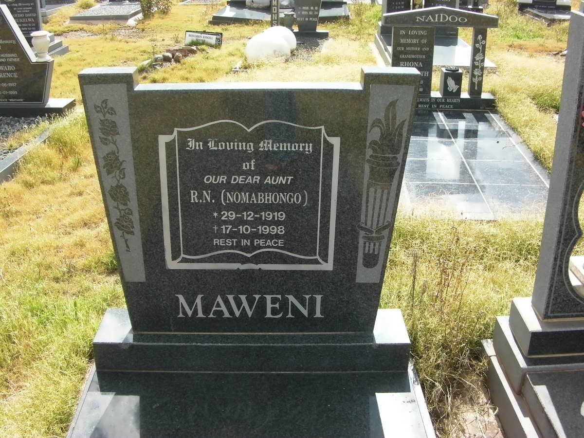 MAWENI R.N. 1919-1998