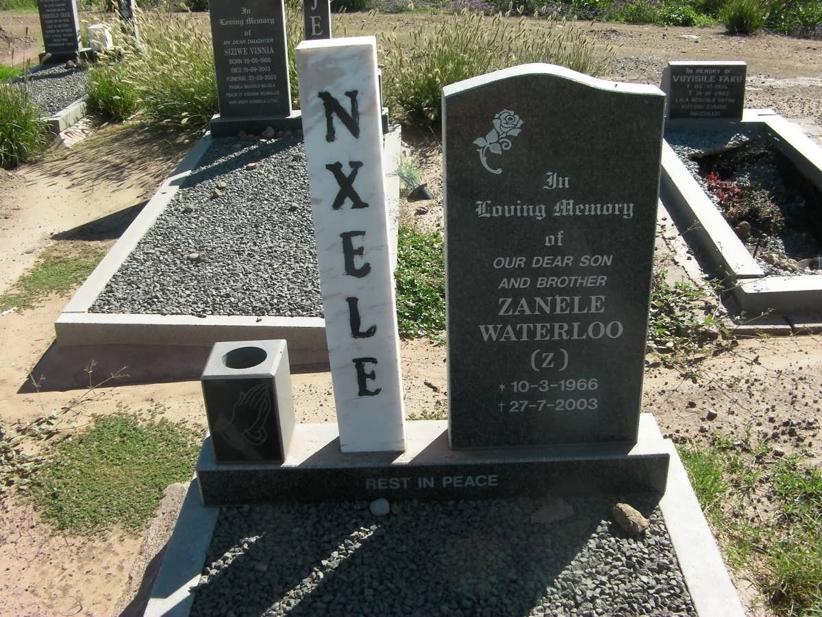 NXELE Zanele Waterloo 1966-2003