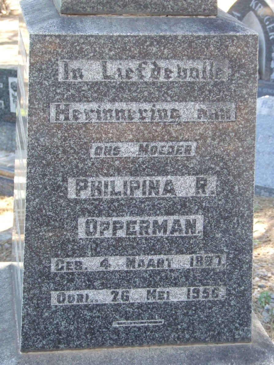 OPPERMAN Philipina R. 1887-1956