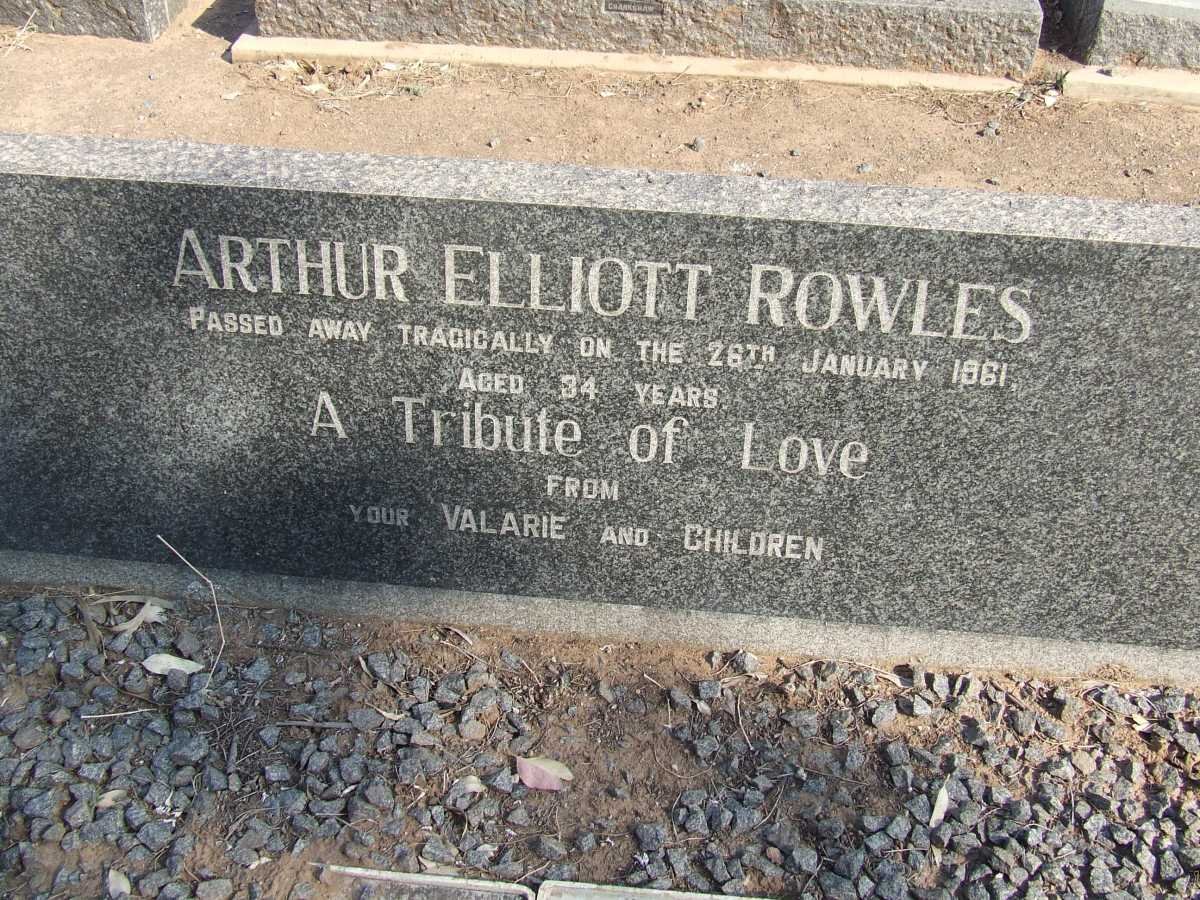 ROWLES Arthur Elliott -1961