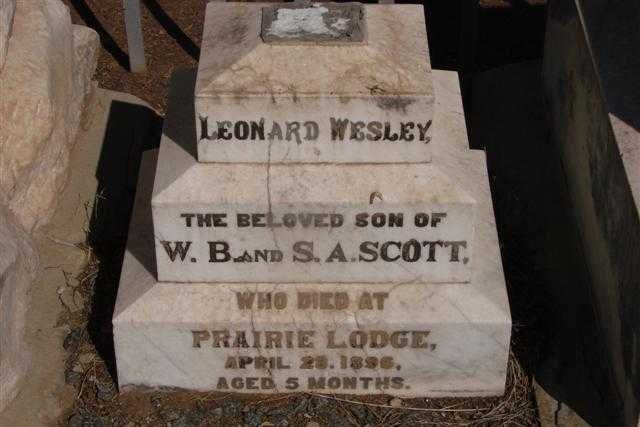 SCOTT Leonard Wesley -1896