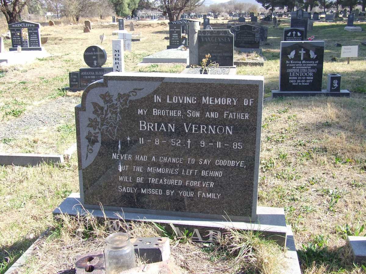VERNON Brian 1952-1985