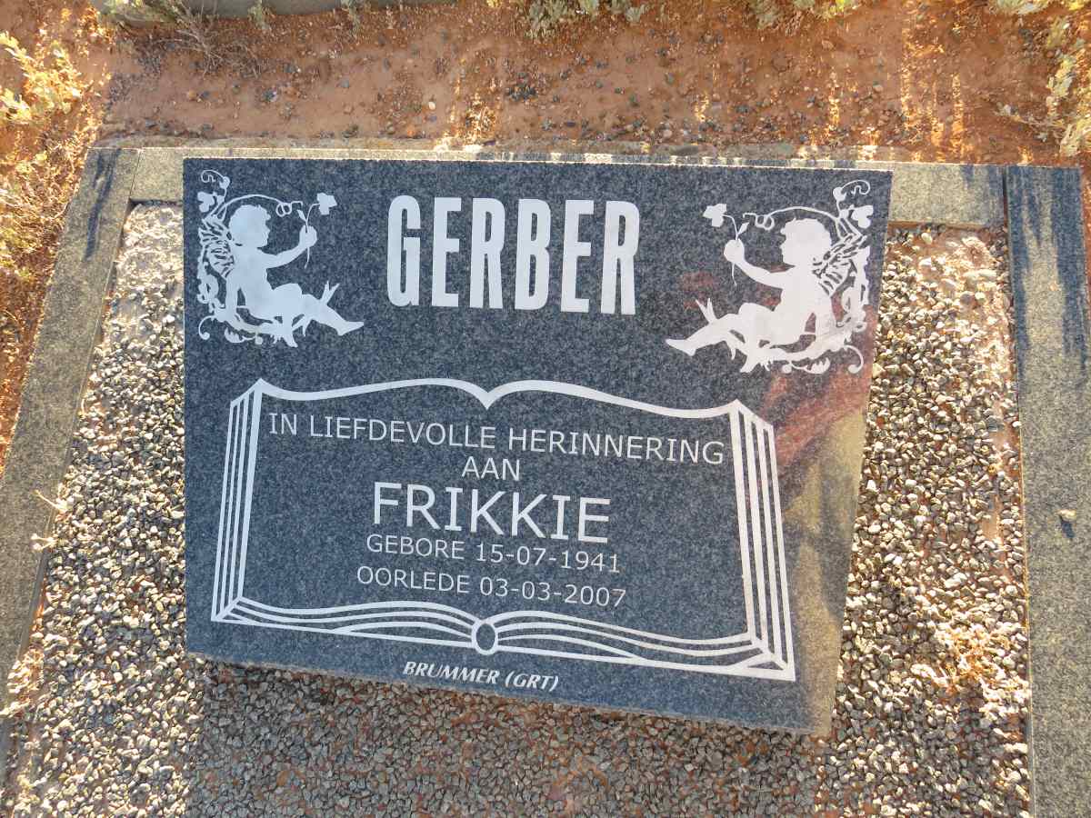 GERBER Frikkie 1941-2007