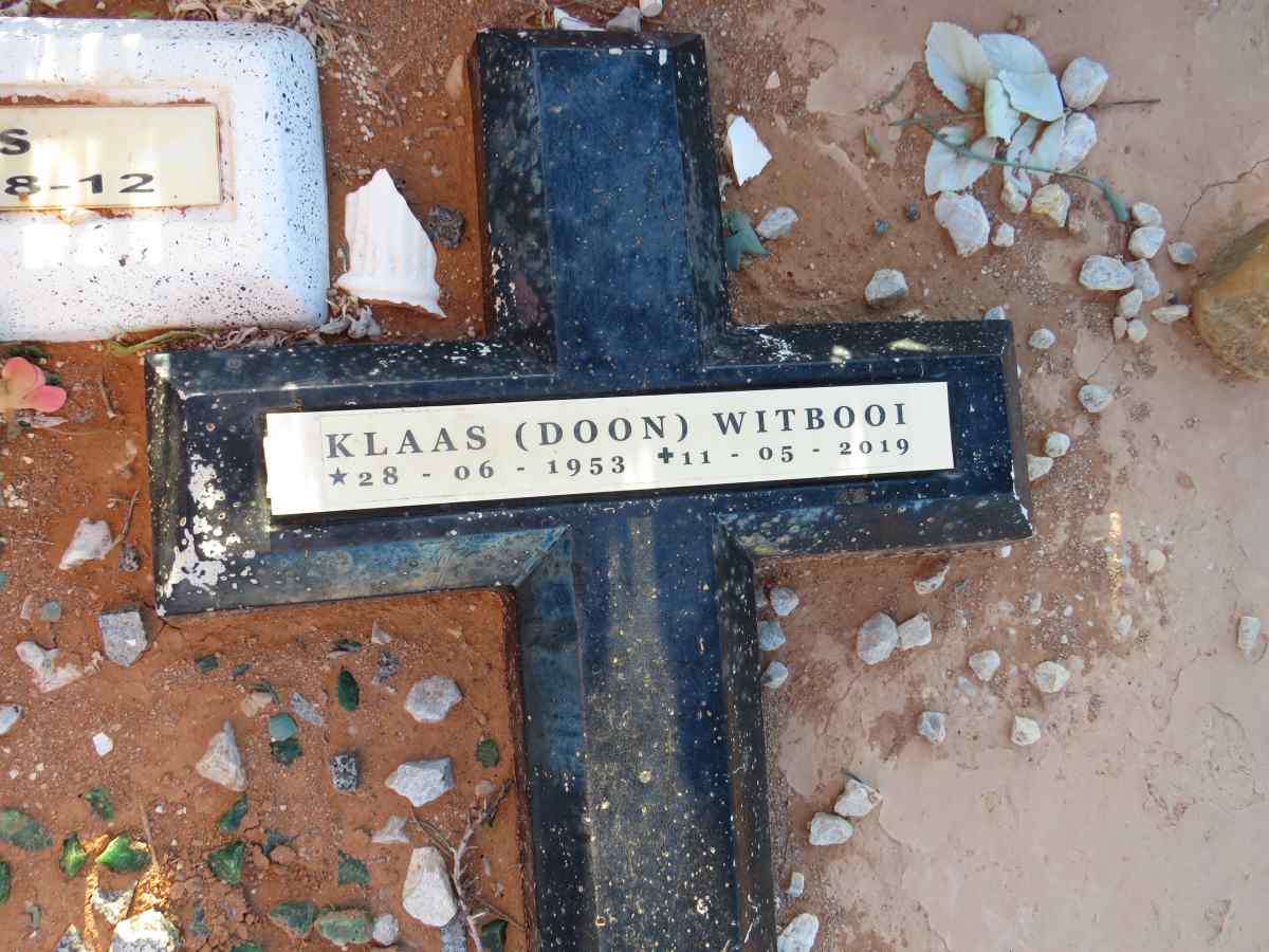 WITBOOI Klaas 1953-2019