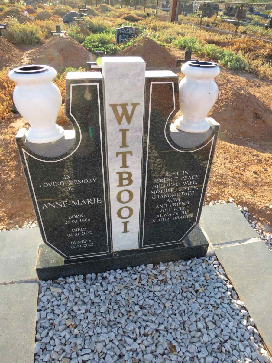 WITBOOI Anne-Marie 1966-2022