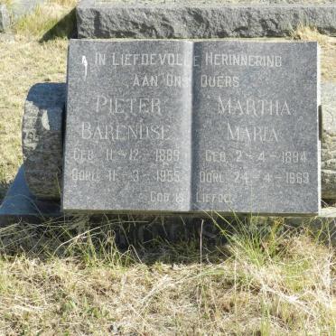 GOOSEN Pieter Barendse 1889-1955 &amp; Martha Maria 1894-1969