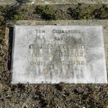 GOOSEN C.J.F. 1852-1938