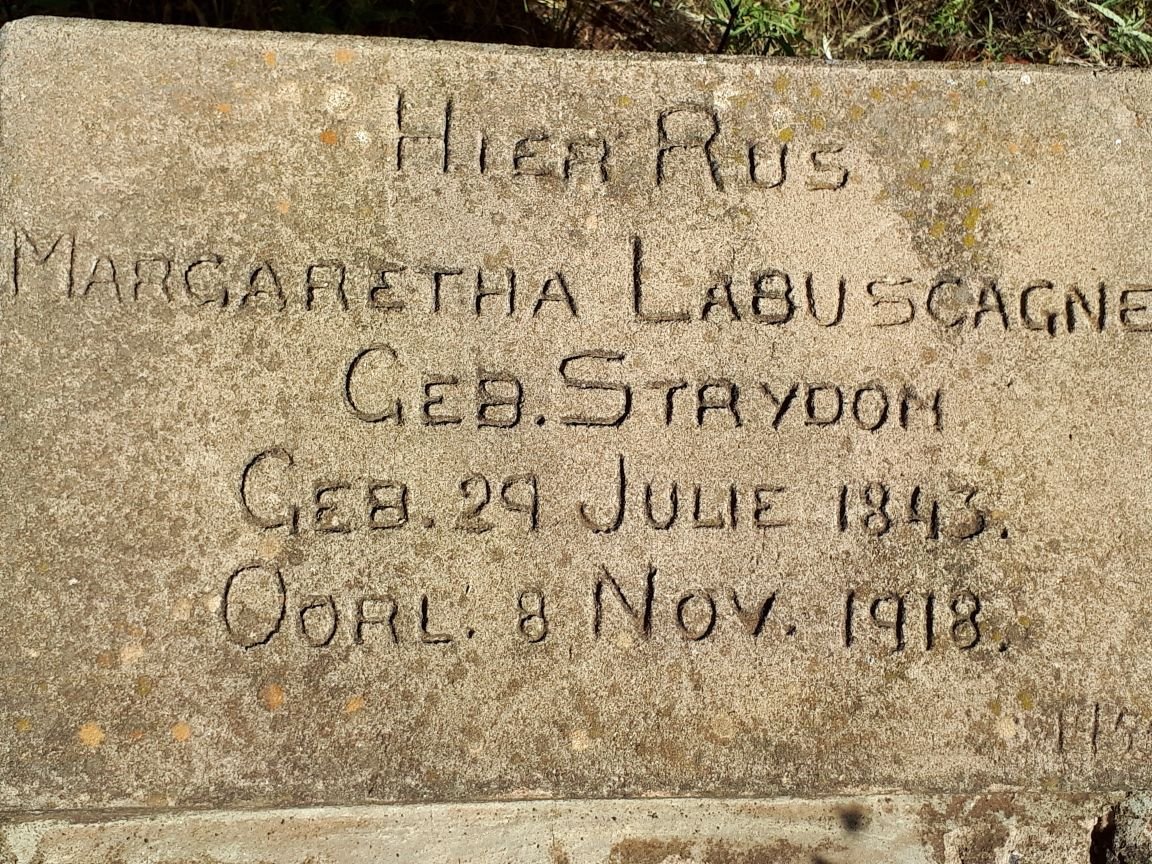 LABUSCAGNE Margaretha nee STRYDOM 1843-1918