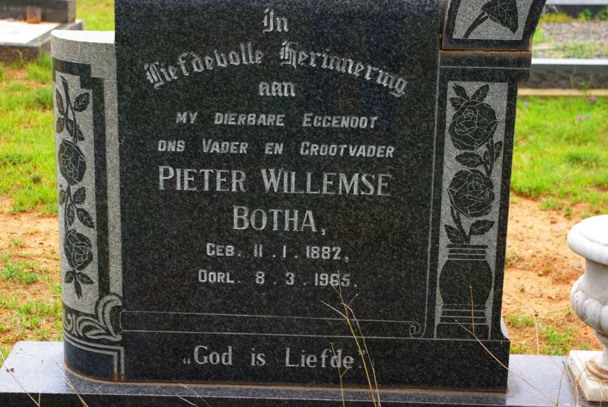 BOTHA Pieter Willemse 1882-1965