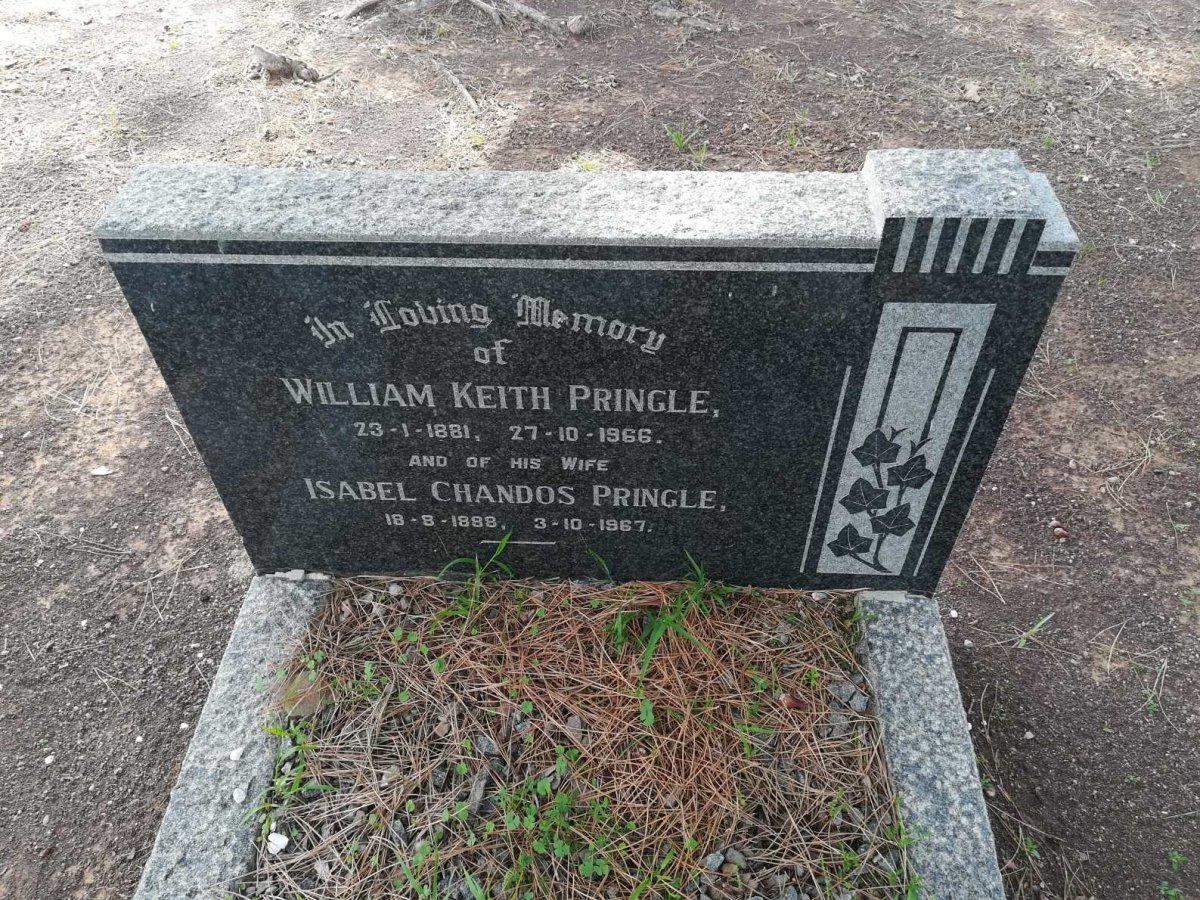 PRINGLE William Keith 1881-1966 &amp; Isobel Chandos 1888-1967