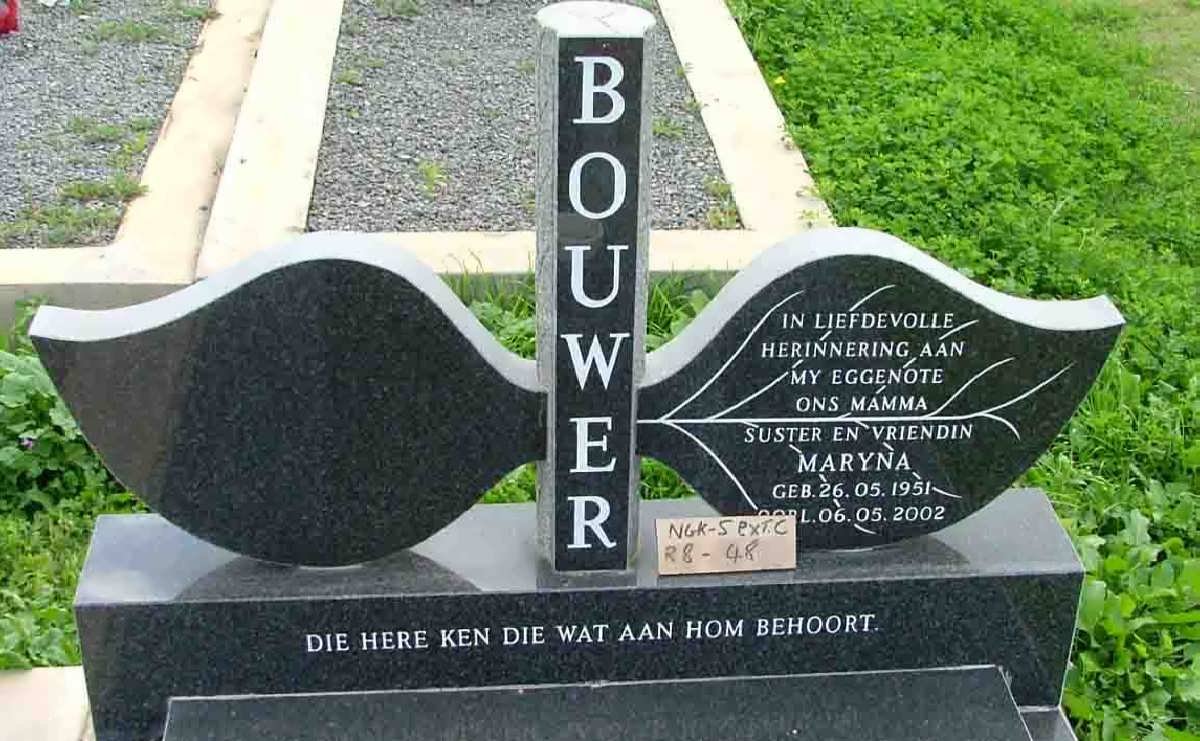 BOUWER Maryna 1951-2002