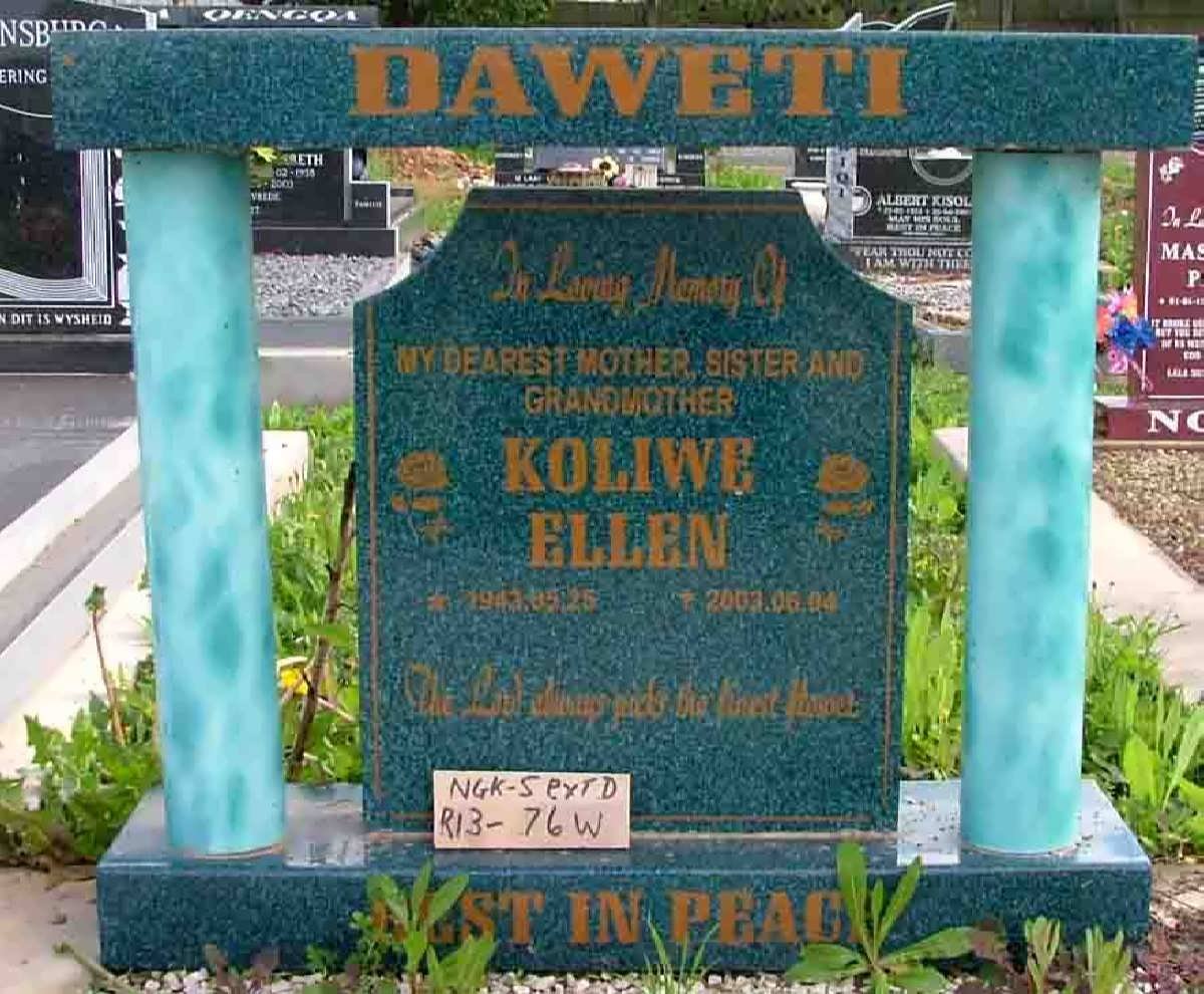 DAWETI Koliwe Ellen 1943-2003